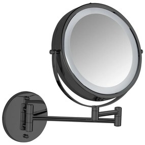 Kozmetické zrkadlo s osvetlením/zväčšovacie (zväčšenie 5x) ø 25,5 cm Lumi – Wenko