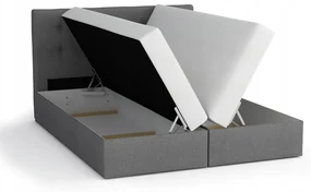 Manželská posteľ Boxspring 180x200 cm Waller Comfort (tmavomodrá) (s roštom a matracom). Vlastná spoľahlivá doprava až k Vám domov. 1056384