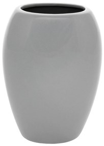 Keramická váza Jar, 14 x 20 x 9 cm, sivá