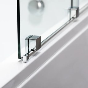 BPS-koupelny Dvojdielna vaňová zástena ASTRA CH PR 85x150 chróm