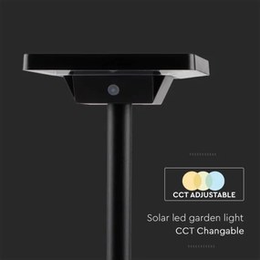 LED Vonkajšia solárna lampa LED/2W/3,7V IP65 3000/4000/6500K 2600 mAh