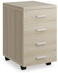 Kontajner SimpleOffice 40 x 48 cm - 4 zásuvky, dub svetlý