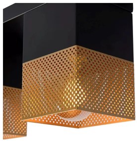 Lucide 21123/02/02 - Stropné svietidlo RENATE 2xE27/40W/230V zlatá/čierna