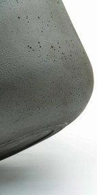 Okrúhly kvetináč CHICO, sklolaminát, priemer 45 x výška 50 cm, sivý