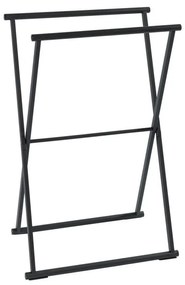 Čierny skladací vešiak na uteráky Wenko Lava