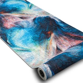 Protišmykový behúň LOTUS COLOR 36500 modrý / červený - Výpredaj