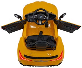 RAMIZ Elektrická autíčko  BMW M4 - žlté - 2x35W- BATÉRIA - 12V7Ah - 2024