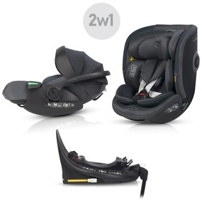 Súprava autosedačky EasyGo Buz Xtd Pro a Buz Pro Body 2 v 1 Granito
