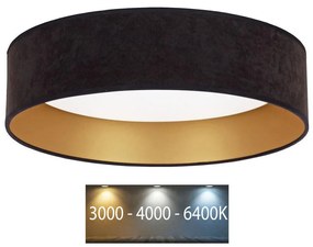 Brilagi Brilagi - LED Stropné svietidlo VELVET LED/24W/230V 3000/4000/6400K čierna/zlatá BG0276