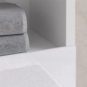 KEUCO Stageline závesná skrinka pod umývadlo na dosku, 1 zásuvka + 1 priehradka, 650 x 490 x 549 mm, biela, 32853300000