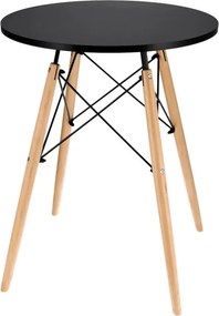 Príručný stolík TOD čierny / naturálny