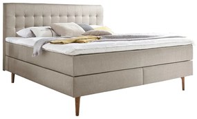 Béžová boxspring posteľ 180x200 cm Massello – Meise Möbel