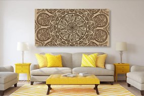 Obraz Mandala s abstraktným prírodným vzorom Varianta: 120x60