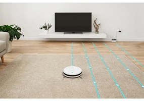 Sencor - Robotický vysávač s mopom 2v1 18W/1500 mAh biela + diaľkové ovládanie