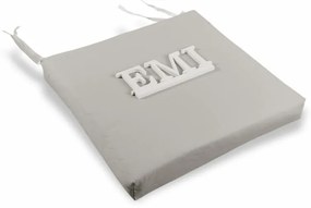 Sedák na stoličku svetlo sivý 40x40 cm EMI