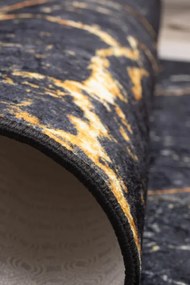 Protišmykový koberec MILANO 90055-01 čierny / zlatý