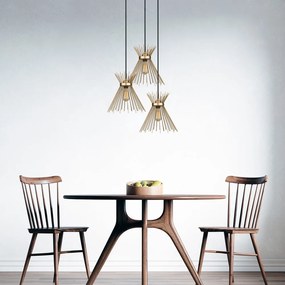 Kovové závesné svietidlo v zlatej farbe ø 34 cm Izmir – Squid Lighting