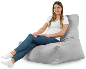 Kreslo Bali plyš svetlosivé