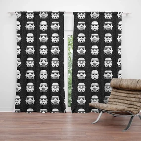 Sablio Záves Star Wars Stormtrooper Pattern: 2ks 140x250cm