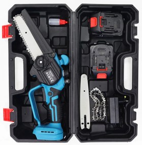 LONGWELL INDUSTRIAL LTD Reťazová píla akumulátorová, mini ručná píla 21V, bezkartáčový motor + kufrík