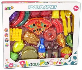 Lean Toys Sada detských plastových potravín 30 ks