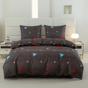 Obliečky z mikrovlákna ORBITA tmavo sivé Rozmer obliečky: 2 ks 70 x 80 cm | 160 x 200 cm