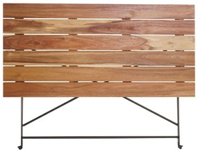 Záhradný stôl HWC-J40,skladací, akáciové drevo, 120x60cm - prírodná