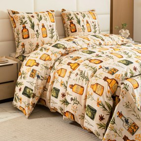 Obliečky z mikrovlákna APOTHECARY krémové Rozmer obliečky: 70 x 90 cm | 140 x 220 cm