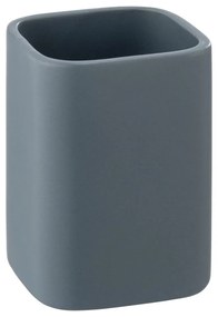 Modrý keramický téglik na zubné kefky Hexa - Wenko