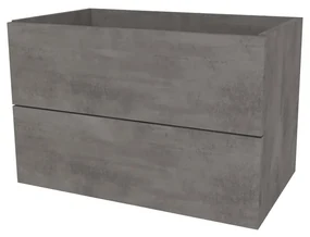 Mereo, Mereo Aira, kúpeľňová skrinka 101 cm, Multidecor, Betón tmavosivý, MER-CN792SBET2
