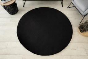 Koberec BUNNY kruh čierny