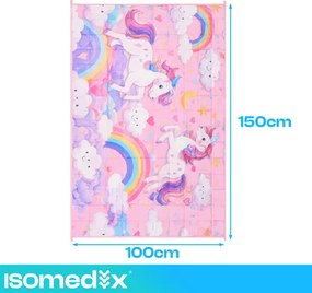Senzorická deka s jednorožcami 3 kg – 100 x 150 cm