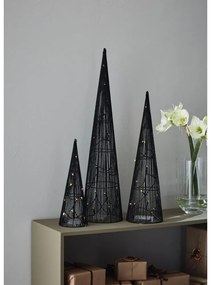 Čierne vianočné svetelné dekorácie v súprave 3 ks Dunge – Markslöjd