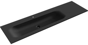 Mexen Vela, umývadlo na zapustenie 161 x 46,5 cm, ľavé, čierna matná, 25231671L