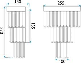 Toolight Toolight, nástenné svietidlo 1xE14, APP1536-1W, chrómová, OSW-06162