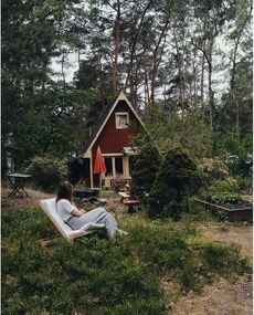 Olivovozelené skladacie kreslo z bukového dreva Karup Design Boogie Raw/Olive Green