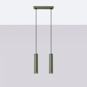 Sollux SL.1485 - Luster na lanku LAGOS 2xGU10/10W/230V zelená