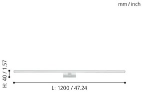 Eglo 99297 - LED Kúpeľňové osvetlenie zrkadla PANDELLA LED/14W/230V IP44