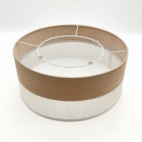 Stropné svietidlo SIRJA WOOD 1xE27/15W/230V pr. 35 cm biela/dub