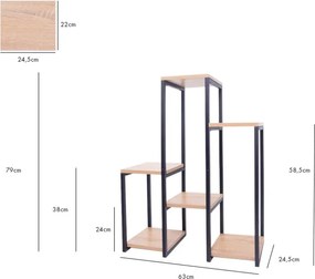Stojan na kvety PANORAMA svetlý dub