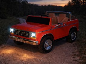 JOKOMISIADA Dvojmiestne autíčko na batériu klasický Ford Bronco Pickup červené PA0338