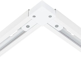 Moderný koľajnicový systém s 6 bielymi bodovými svetlami 1-fázový 300 cm - Iconic Jeana