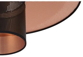 Duolla - Prisadený luster TOKYO SHINY 1xE27/15W/230V pr. 50 cm čierna/medená