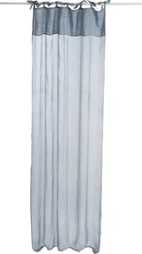 Modrý bavlnený voál / záclona na zaväzovanie - 140 * 290cm