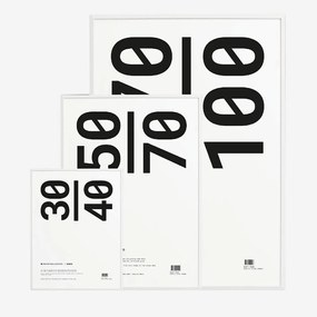Paper Collective Rám na obraz Paper Collective drevený biely biela