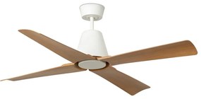 FARO 34105 - Stropný ventilátor TYPHOON M hnedá/biela pr. 130 cm IP44 + DO