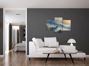 Obraz - Maľovaná horská krajina (90x60 cm)