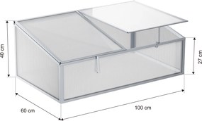 Parenisko 40 × 60 × 100 cm, zosilnená konštrukcia, polykarbonát