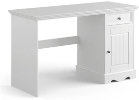 PROXIMA.store - Rustikálny písací stôl 1.1 - BELLUNO ELEGANTE FARBA: biela