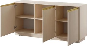 Dizajnová komoda SCARLET 154cm béžová